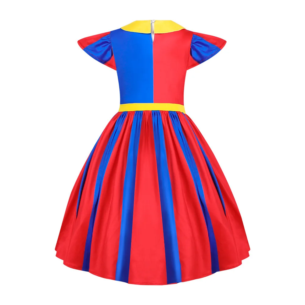 Pomni Dresses The Amazing Digital Circus Cosplay Costume Children Dress Halloween Cosplay Pomni Clothing