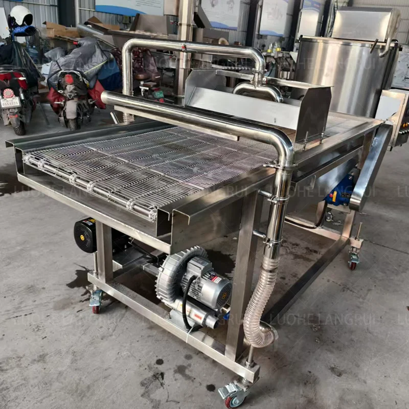 Automatic Industrial Chocolate Enrobing Line Wafer Chocolate Tempering Coating Enrobing Machine Customizable Commercial