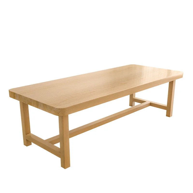 

Table home workbench log color living room long table study