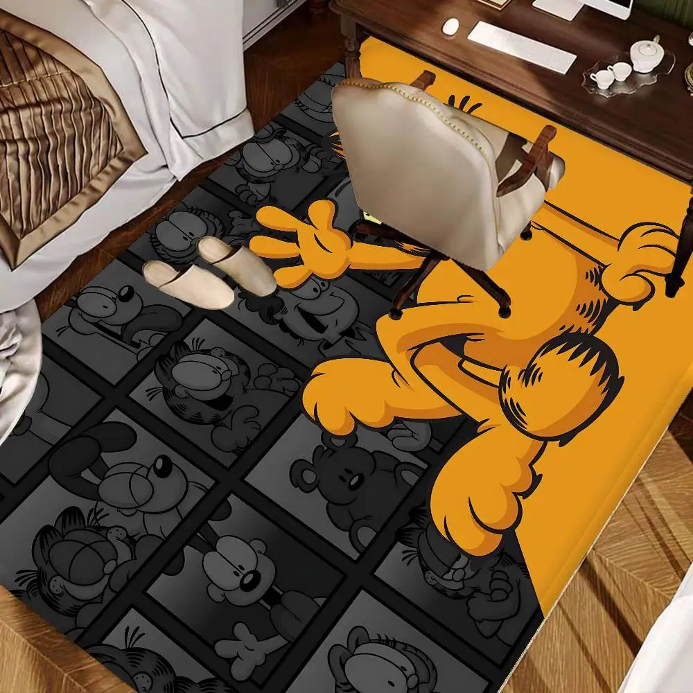 Anime G-Garfield Cute Cat Bathroom Mat Kids Room Bedroom Decoration Balcony Anti-Slip Doormat Living Room Welcome Rug