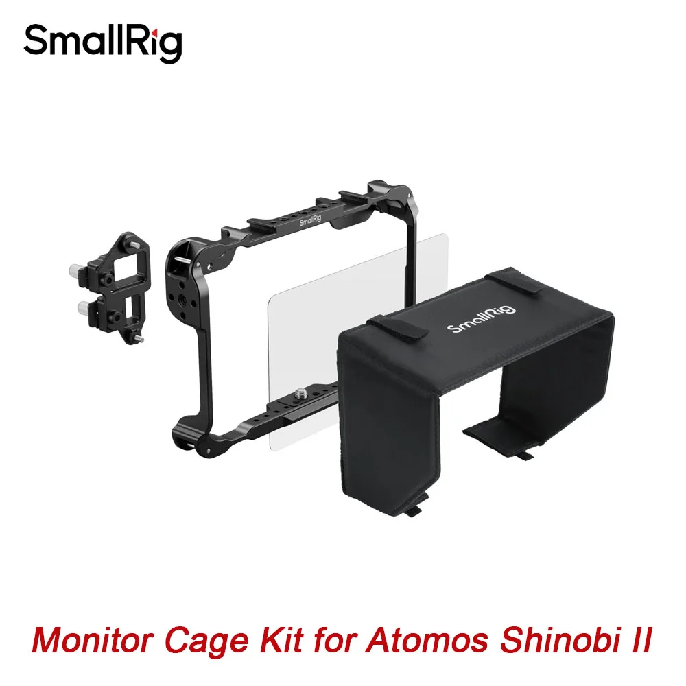 SmallRig Monitor Cage Kit for Atomos Shinobi II ,Custom-Fit Protection for Atomos Shinobi II only 96.3g with Cable Clamp 5030