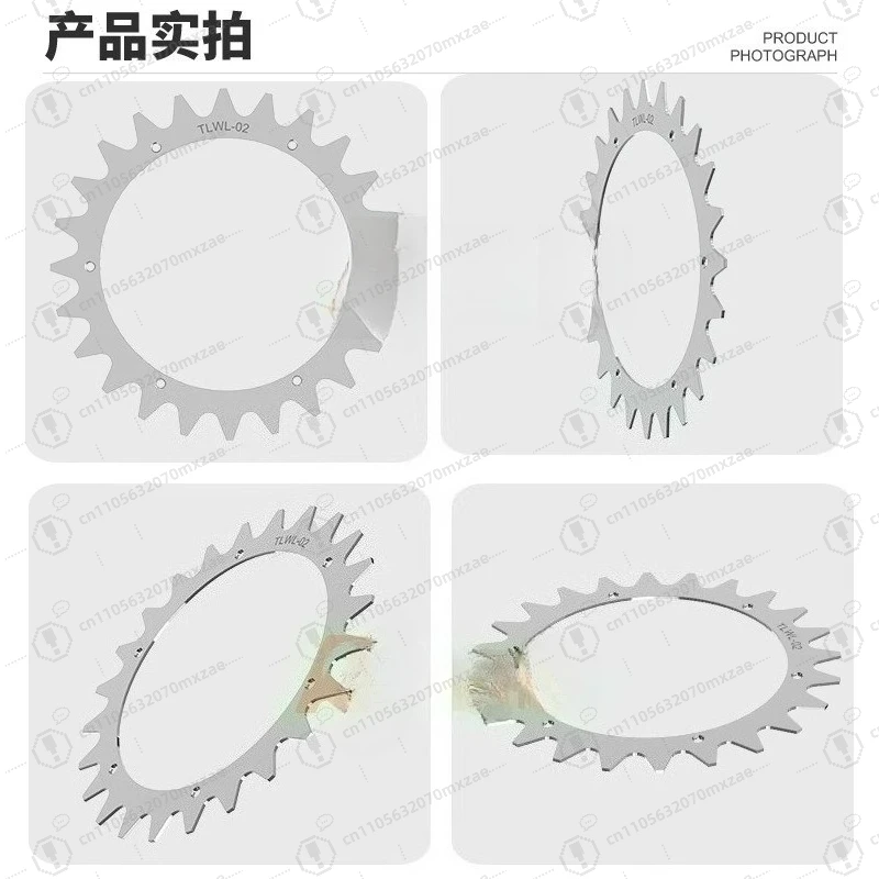 225mm L-shaped Traction Wheel Anti-slip Studs Durable Snow Tire Spikes Replacement for Worx Landroid Mower Robot