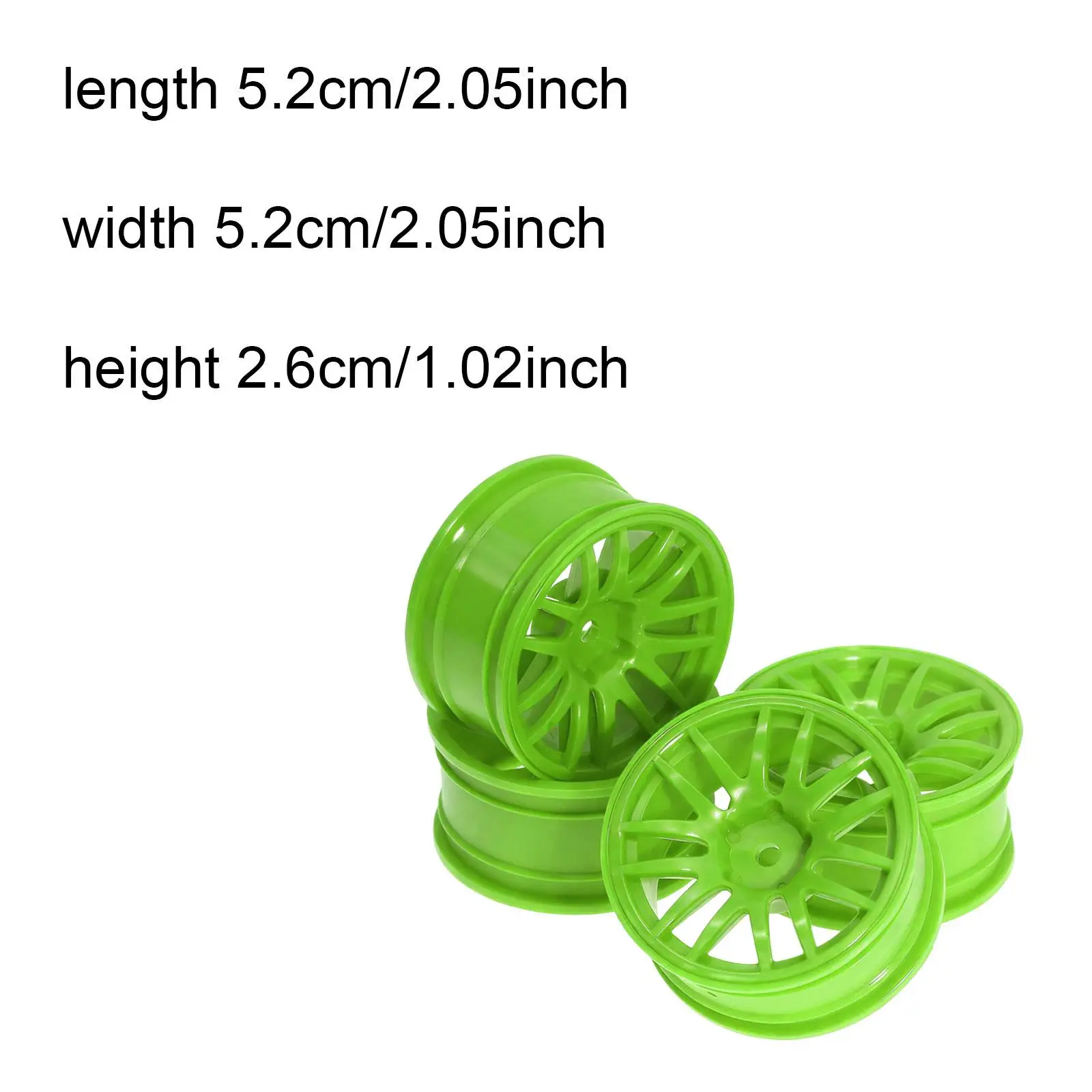 

4x Колесные диски для гоночных автомобилей, аксессуары для шин, высокопроизводительные, простые в установке, прочные, для радиоуправляемых моделей 1:10 R469 FW06