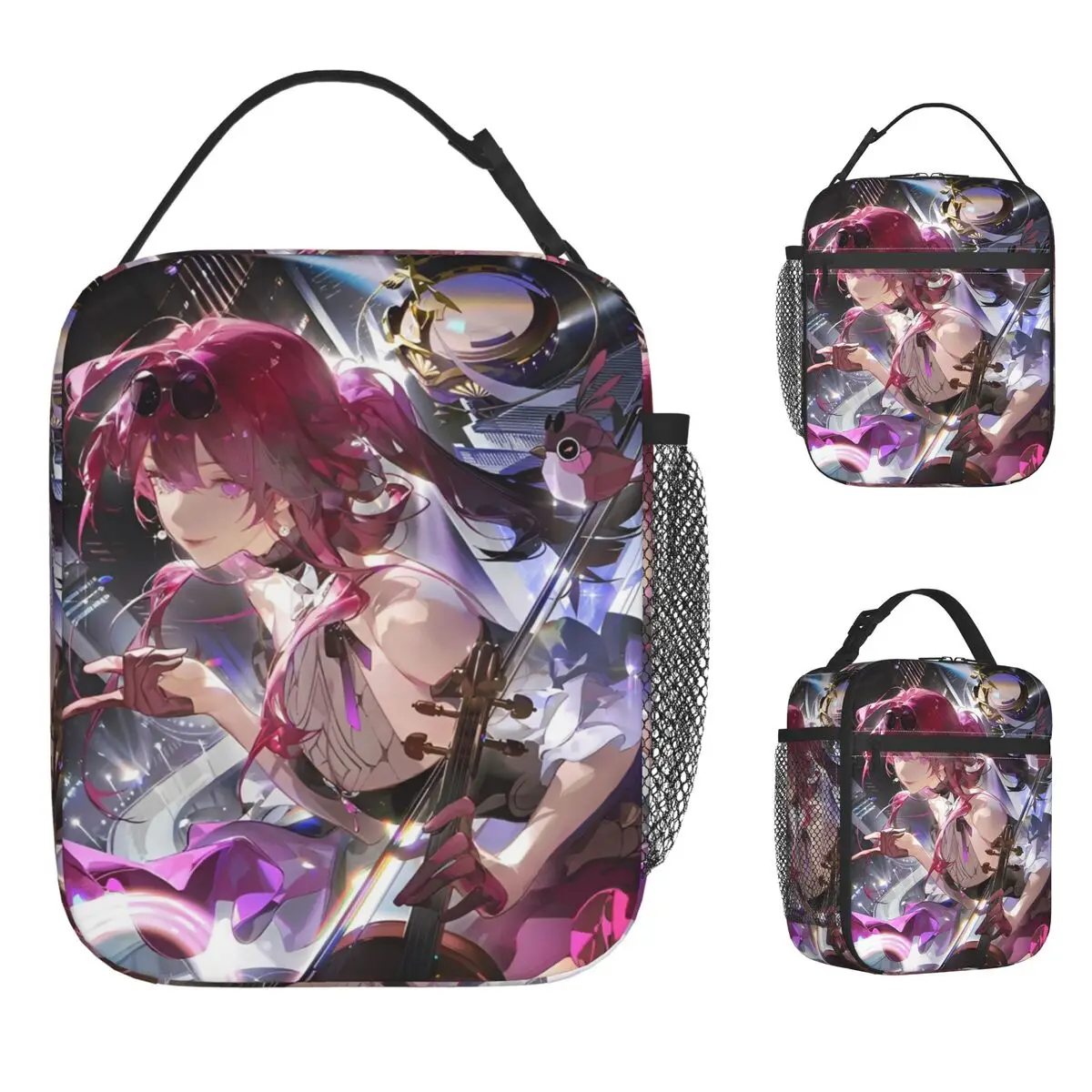 لعبة نجوم القضبان حقيبة الغداء للطفل طباعة علب الاغذية حقيبة تبريد المدرسة عادية المحمولة أكسفورد الحرارية حمل حقائب اليد