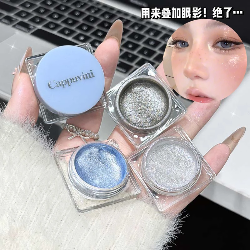 Gesichts- und Augen-Highlighter-Schimmer, leuchtendes Lidschatten-Puder-Make-up, funkelnder Glitzer-Glüh-Körper-Highlighter für Party-Festival