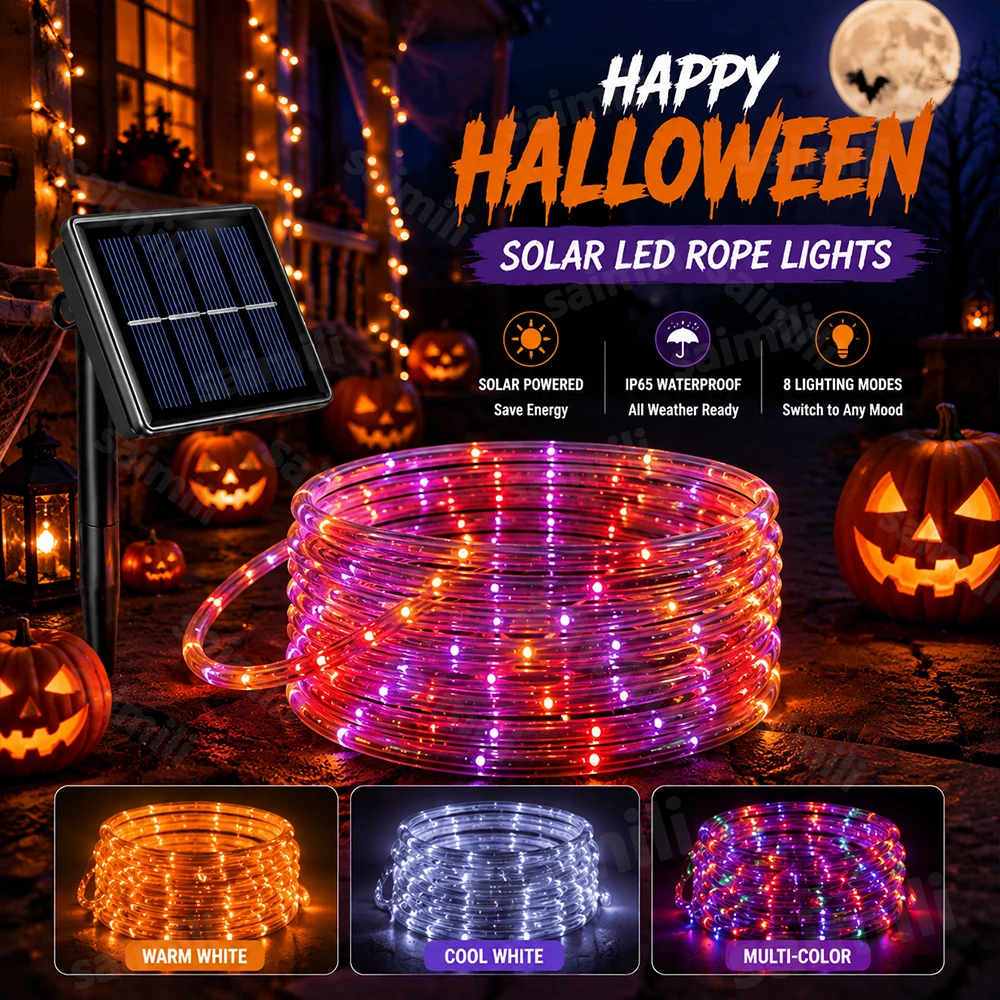 Outdoor Lighting Event - Outdoor Garden Solar LED Rope Tube