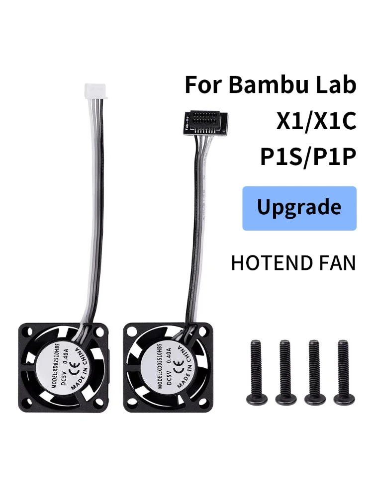 Wentylator 2510 do Bambu Lab X1/P1 A1, wentylator chłodzący hotend z kablem, szybki wentylator chłodzący do drukarek 3D Bambu X1C P1S P1P A1 A1 Mini, CZĘŚĆ — zdjęcie produktu 7