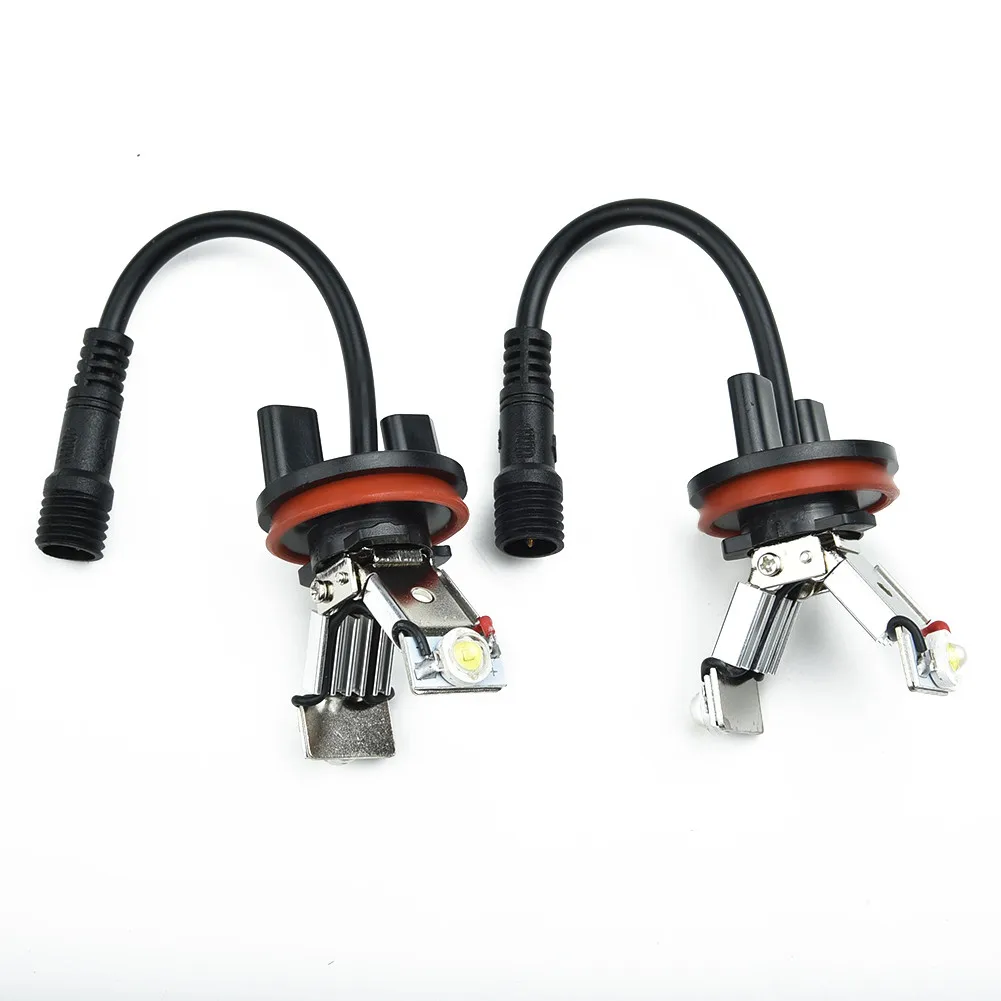 Newest 2Pc H8 LED Angel Eyes Marker Light Bulbs LED Ring Marker Bulb Car Headlights For BMW E60 E61 E71 E70 LCI E90 E91 X5 X6 E9