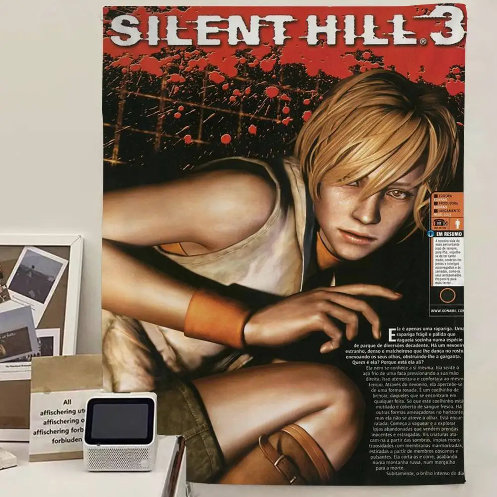 Classics Horror Games Silent Hill 1 2 3 4 Heather DIY Wall Tapestry for Living Room Home Dorm Decor Wall Art Decor view 6