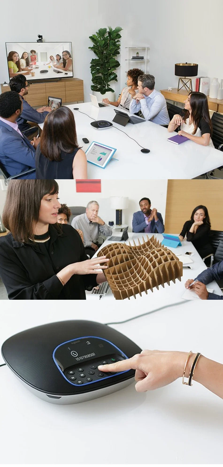 الأصلي CC3500E HD 1080P مجموعة مؤتمرات الفيديو نظام مؤتمرات كاميرا الويب مع ميكروفونات التوسعة في الأوراق المالية!