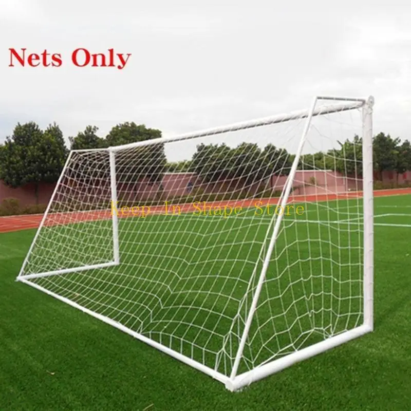 U1JC Soccer Net Football Net Sport Replacement Soccer Gol Post Net Outdoor Practice Net untuk Pelatihan Pertandingan Olahraga