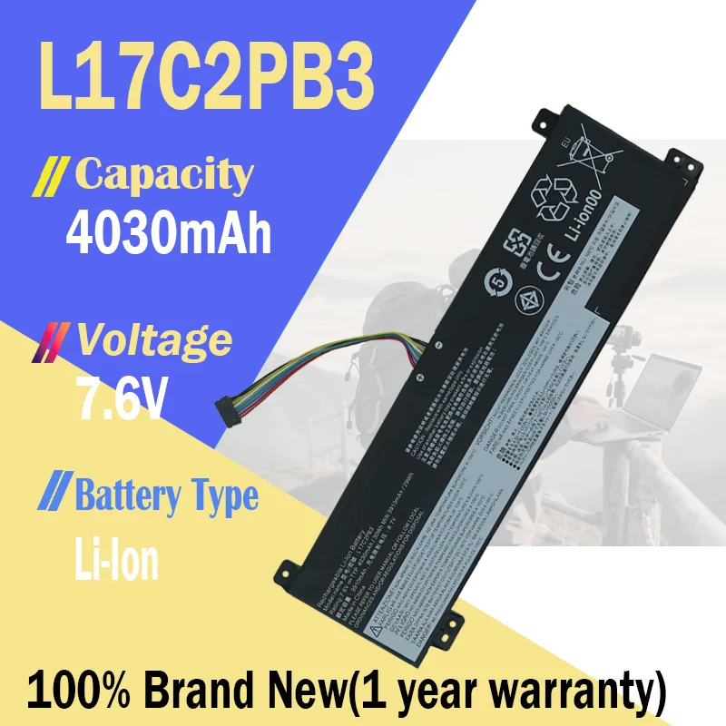 L17C2PB3 L17L2PB3 batería del ordenador portátil para Lenovo V130-151KB V130-15IGM V130-15IKB V330-14IKB V330-15ISK V530-14IKB V530-15IKB 30Wh