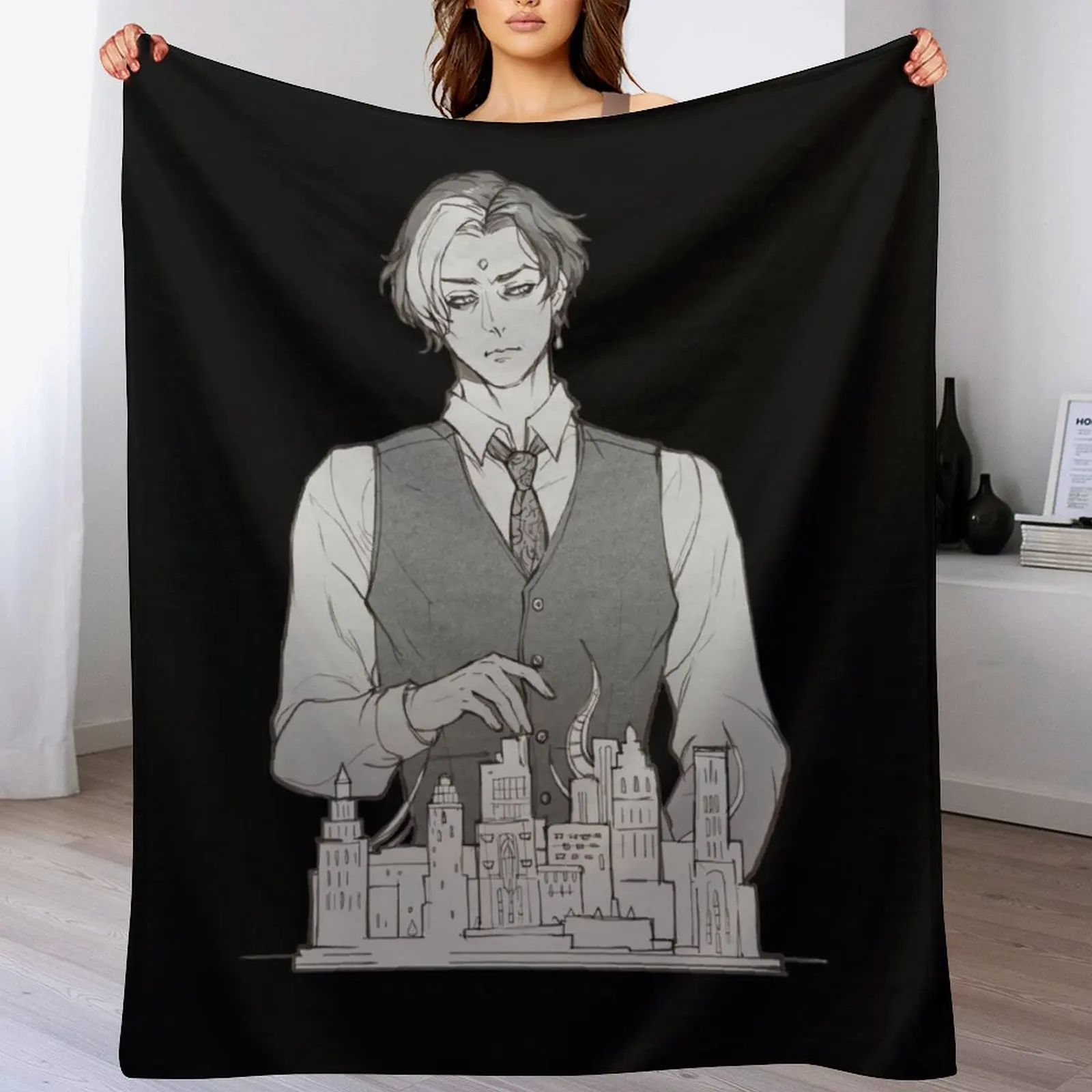 

Emet-selch - The Architect \t Throw Blanket Soft Plush Plaid Giant Sofa Vintage Blankets
