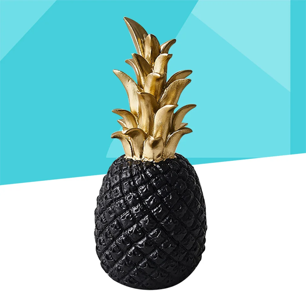 

Creative Modern Golden Resin Pineapple Small Shaped Ornament Farmhouse Rustic Desktop Decoration Wedding Gift Resin Pineapple