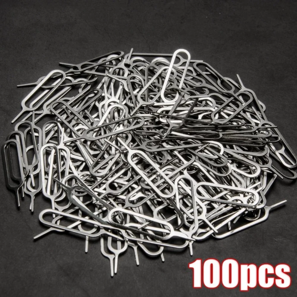 100pcs Anti-Lost Card Pin for IPhone 11 14 X Max Xiaomi Samsung Universal Sim Card Remover Tray To Open The Sim Card Eject Tool