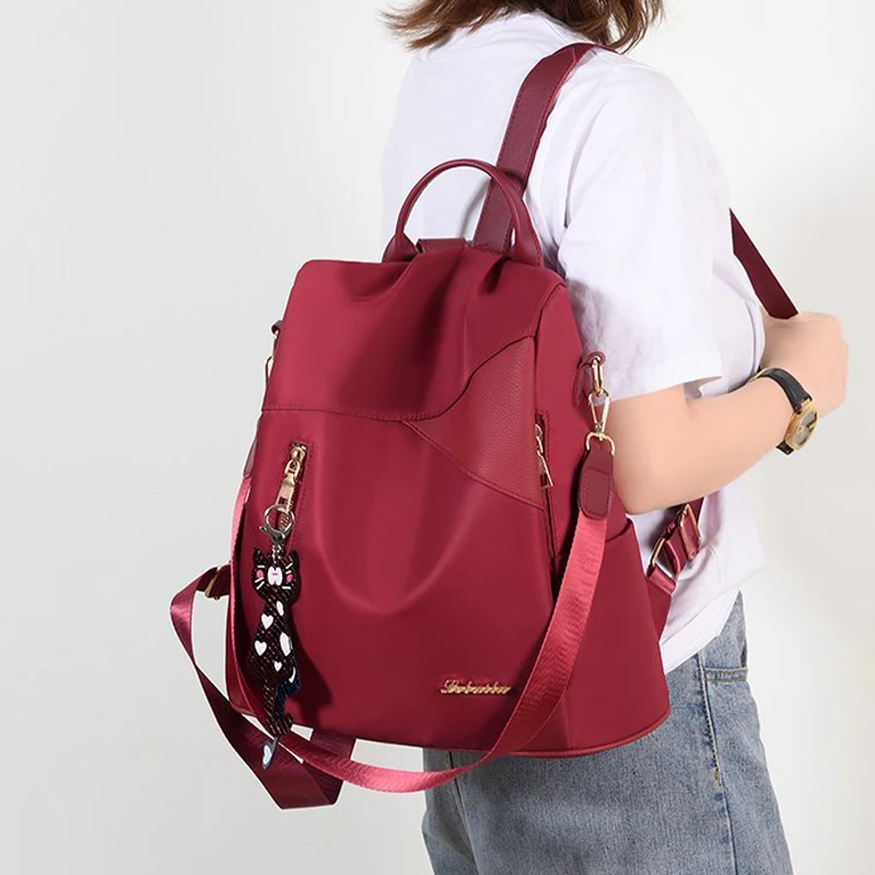 Fashion Backpack Women Waterproof Oxford Cloth School Bags for Teenage Girls Casual Ladies Shoulder Bags Large Travel Backpack