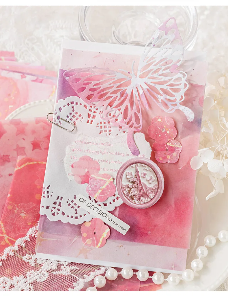 20 Stück/Lot Vintage bunte Ombre-Dekorpapiere, für Handarbeiten und Scrapbook-Dekoration – Detail 18