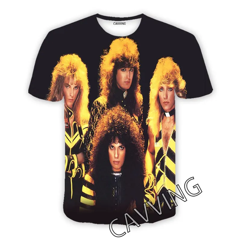 

CAVVING 3D Printed Stryper Rock Casual T-shirts Hip Hop T Shirts Harajuku Styles Tops Clothing for Men/women T02