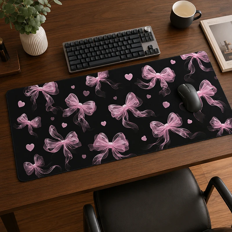 Mouse Pad Ink Mountain Red Sun Gamer XL New Home Mousepad XXL Desk Mats Natural Rubber Office Non-Slip Computer Mouse Mats
