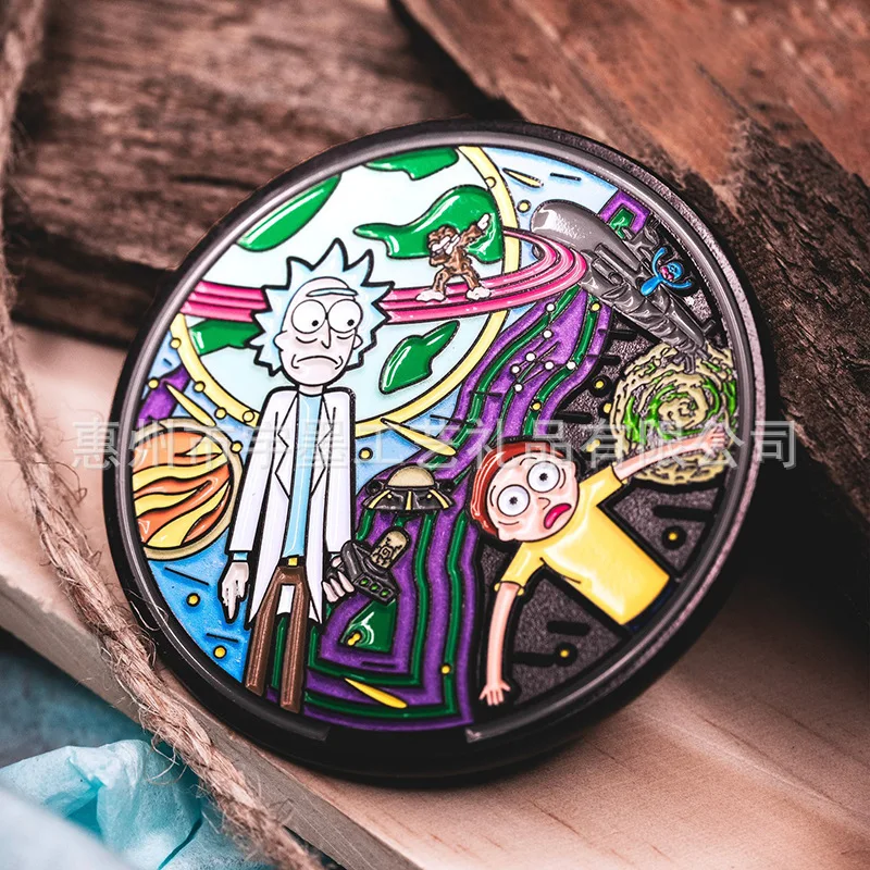 Customized. Metal Commemorative Coin Customized Comic Show Game Cartoon Animal Coin Zinc Alloy Paint Antique Gol