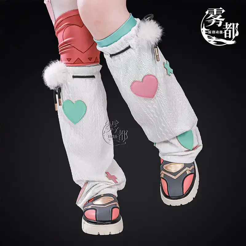 

Genshin Impact Game Cosplay Varesa Costume Sexy Clothes Horn Headwear Blue Dress Pink Wig Girl Women Suit Comic Con Customized