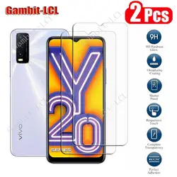 2PCS  9H Protective Tempered Glass For Vivo Y20 Y20i 6.51