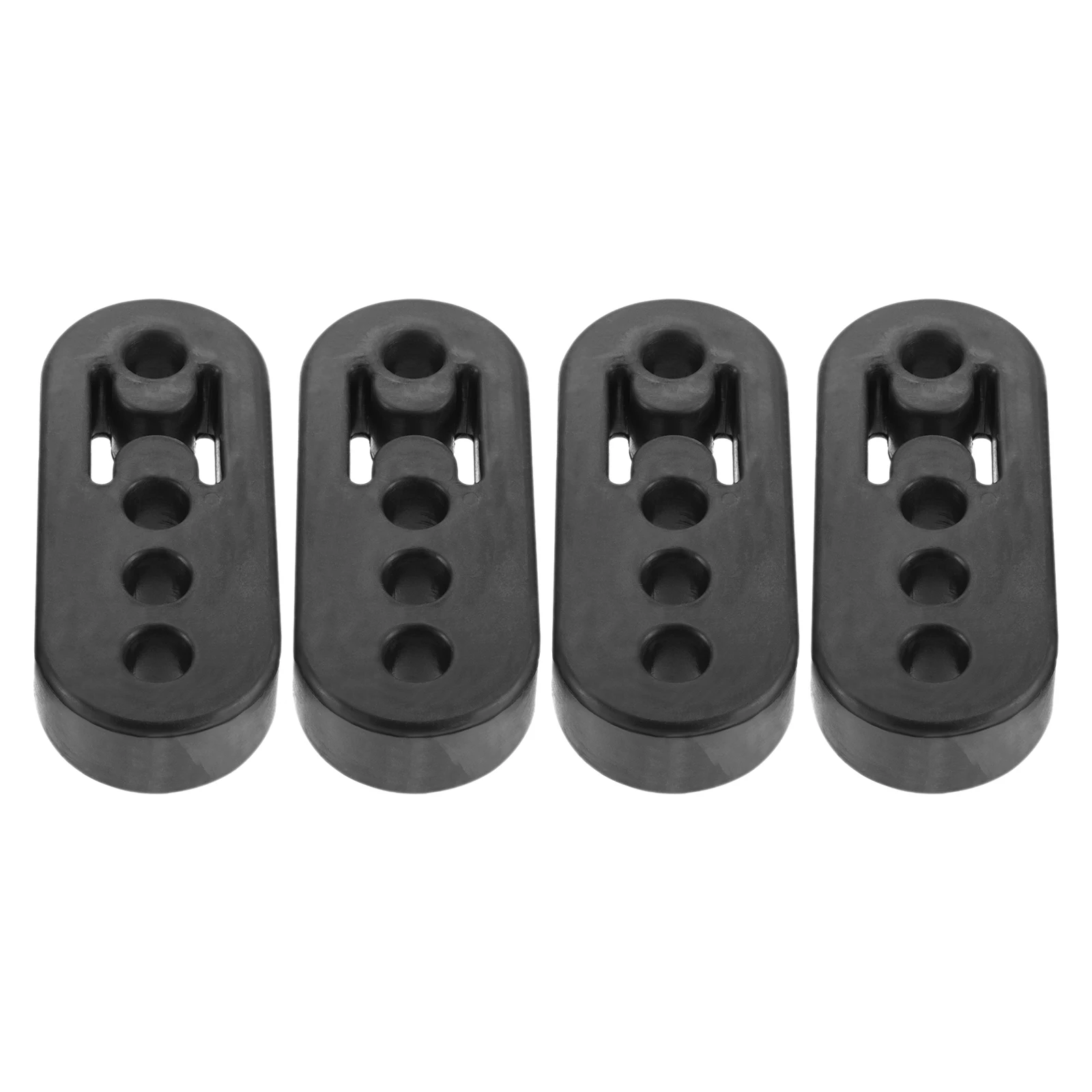 

4PCS Rubber Exhaust Rubber Hanger Insulator Bushing Mount with 4 Holes Adjustable Muffler Shock Absorber Bracket for Automotive
