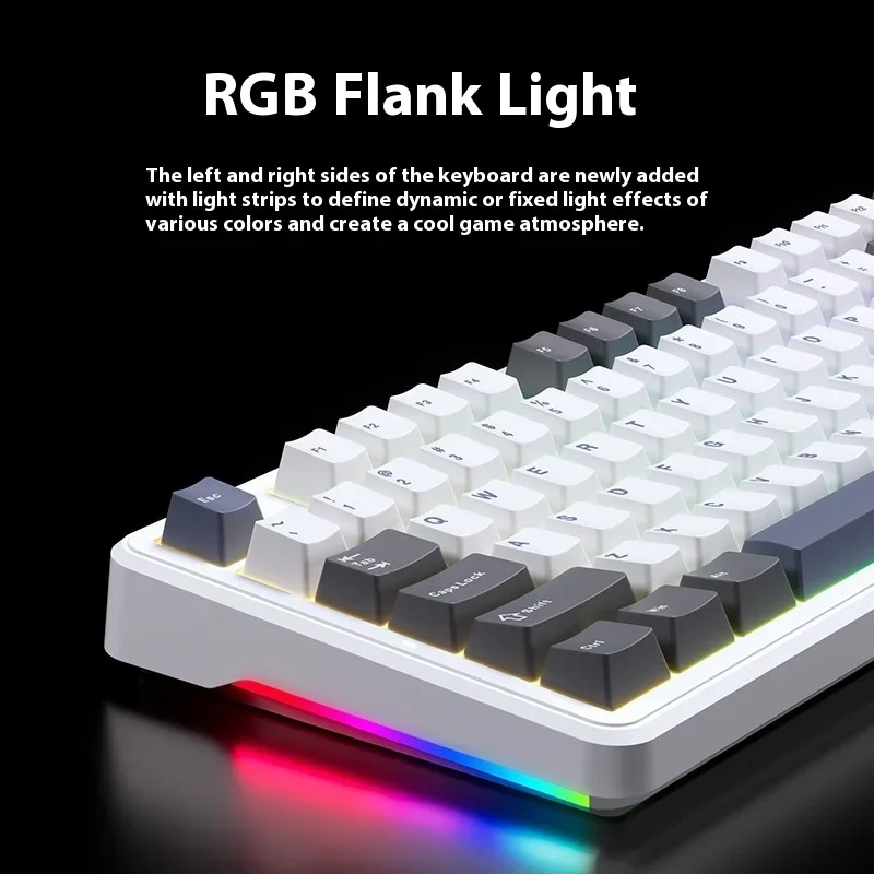 Imagem -03 - Pro Teclado Mecânico sem Fio 3-mode Hot Swap Junta Rgb Baixa Latência Baixo Ruído Personalizado E-sports Jogos Aula-f87