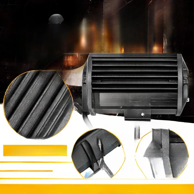For Off-Road Vehicles Cross-Border Hot 4/5/7-Inch Dual-Row LED Combo Strip, Spotlight & Work Light