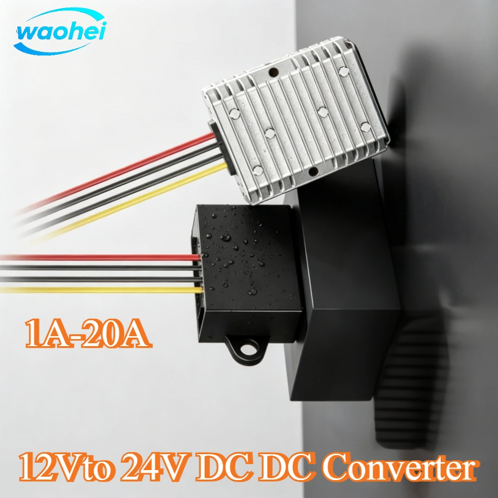 12v to 24v 1A-30A DC DC Step Up Converter Voltage Regulator 12 to 24v Voltage Boost Module Output Power Supply Module for Car CE