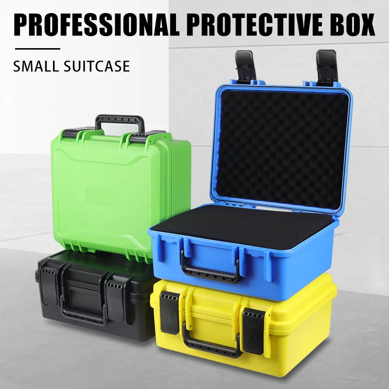 Heavy-Duty ABS Plastic Toolbox 280x240x130mm – Foam Lined for Ultimate Protection, Portable & Weather-Resistant, Ideal for DIY