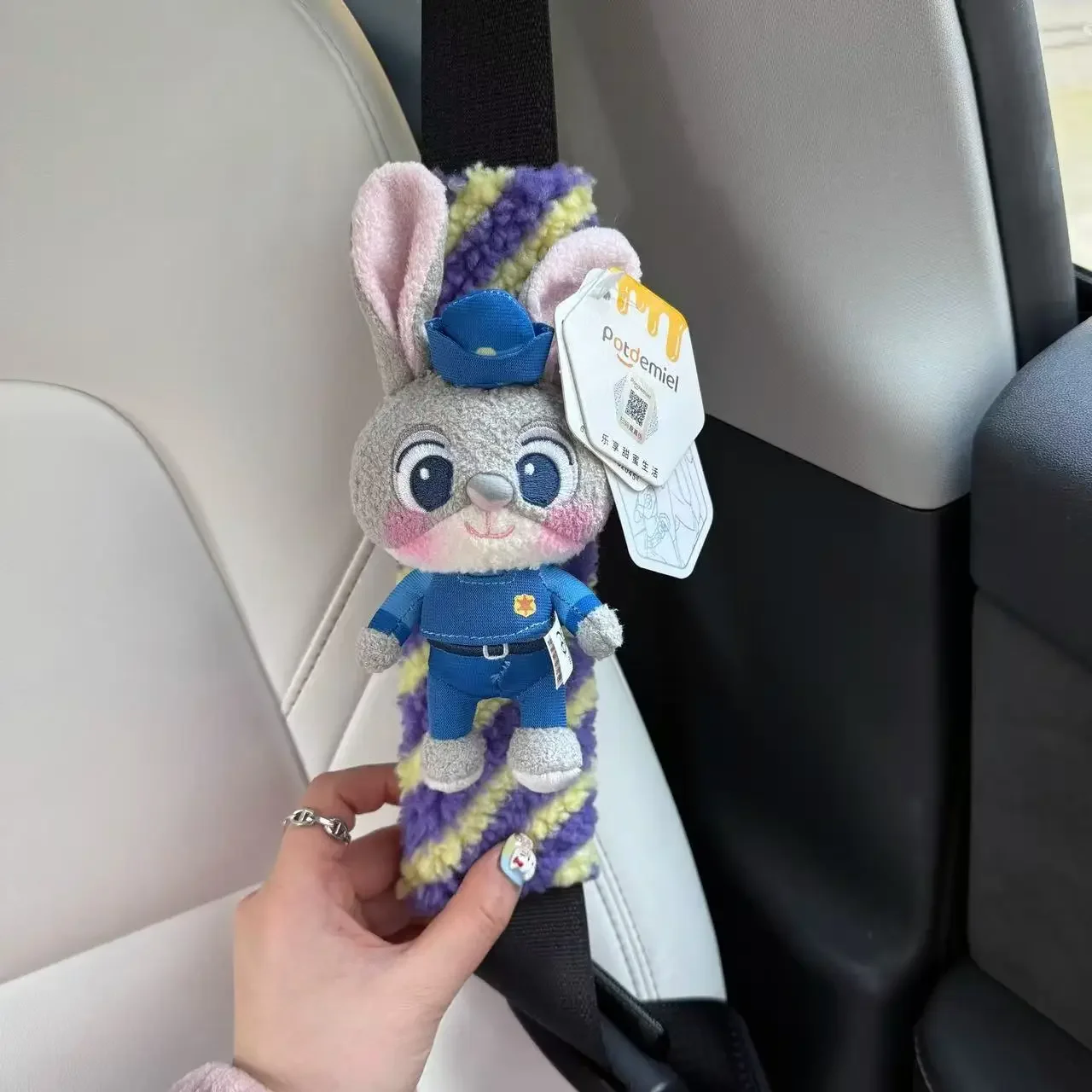 Disney Zootopia 2, Plüsch-Sicherheitsgurt, Kawaii-Puppe, Judy Hopps, Knabber, Gary, Polizist, Spielzeug, Kawaii, weiches Geschenk für Kinder und Freunde