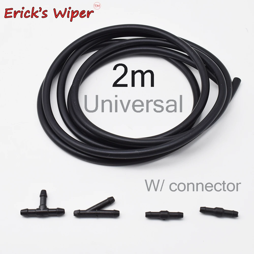 ריק מנגב 5 יח'\סט דירי מכונת שטיפה מים מגב מכונת כביסה צינור סילון צינור צינור 4pcs מחברים שחורים אביזרי רכב