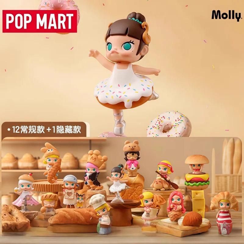 

Genuine In Stock POP MART MOLLY Carb-Lover Series Cute Blind Box Figure desktop decoration For birthday And Christmas gifts