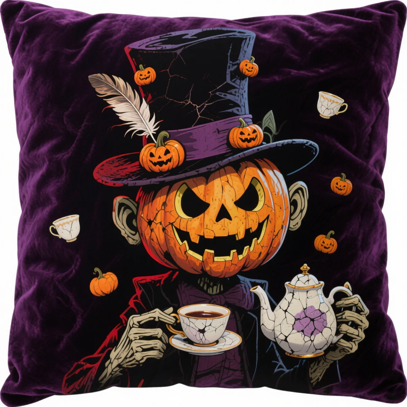 

Frightfully Festive Sugar Skull Pillowcases For Day Of The Dead With Eerie And Amusing Gothic Styling Elements