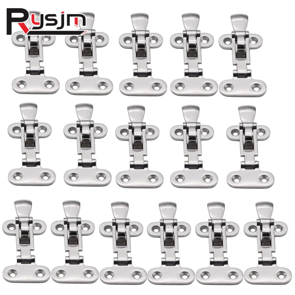 

Customized 16PCS Stainless Steel Boat Locker Hatch Anti-Rattle Latch Fastener Clamp 4-3/8" for marine hardware yacht accessories