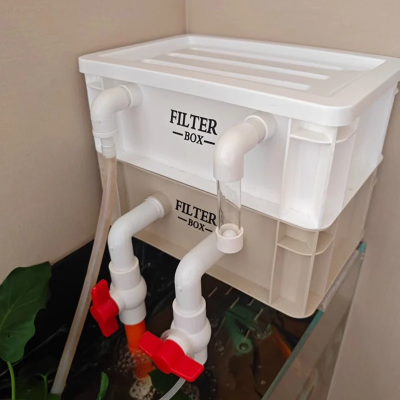 Aquarium Filters Fish Tank Hang on Filter  Pool External Water Treatment Filters Aquariums Biological Filter Turnover Box