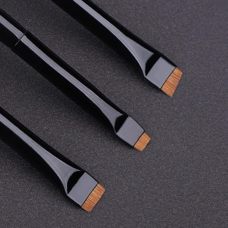 Karsyngirl 1/2/3 szt. Profesjonalny pędzel do makijażu oczu, płaski pędzel do eyelinera, pędzel do brwi, pędzel do makijażu ust, narzędzie do makijażu z aplikatorem do powiek