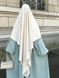 Eid Prayer Khimar Hijiab 여성용 머리 스카프, 긴 Khimar Ramdan 무슬림 긴 머리 스카프, 주바 이슬람 히잡 무슬만 원피스