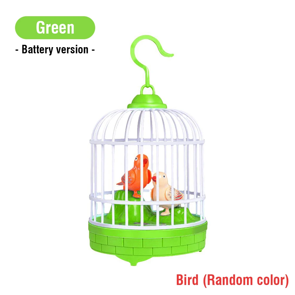 Oiseau Parlant Interactif Avec Cage Lumineuse - Jouet Chantant Et Bougeant Pour Enfants
