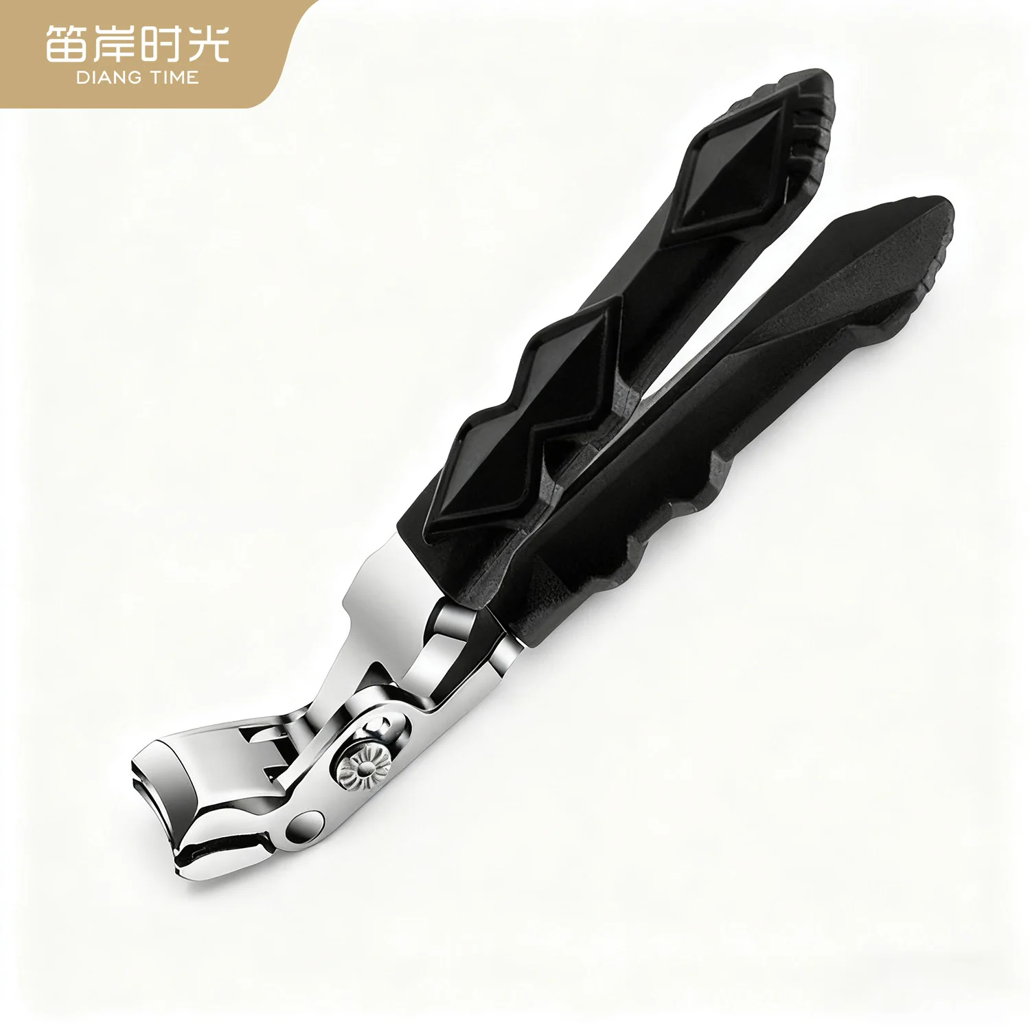 

Modern Professional Stainless Steel Fingernail Clippers for Senior Toenail with Angled Head Concave Blade Wide Jaw Large Opening