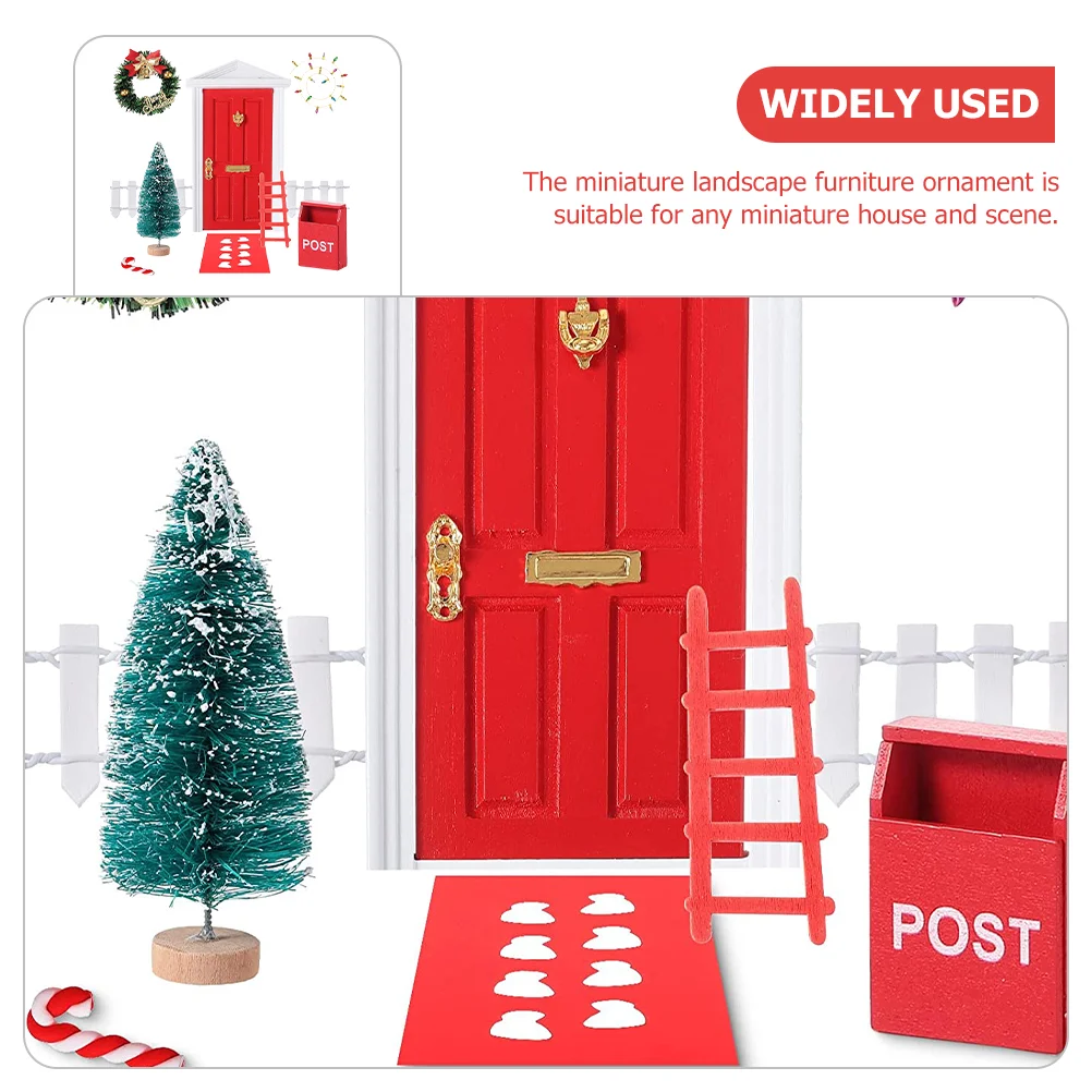 Christmas Decoration Childrens Toys Kids Fairy Home Metal Door Model Furniture Unique DIY