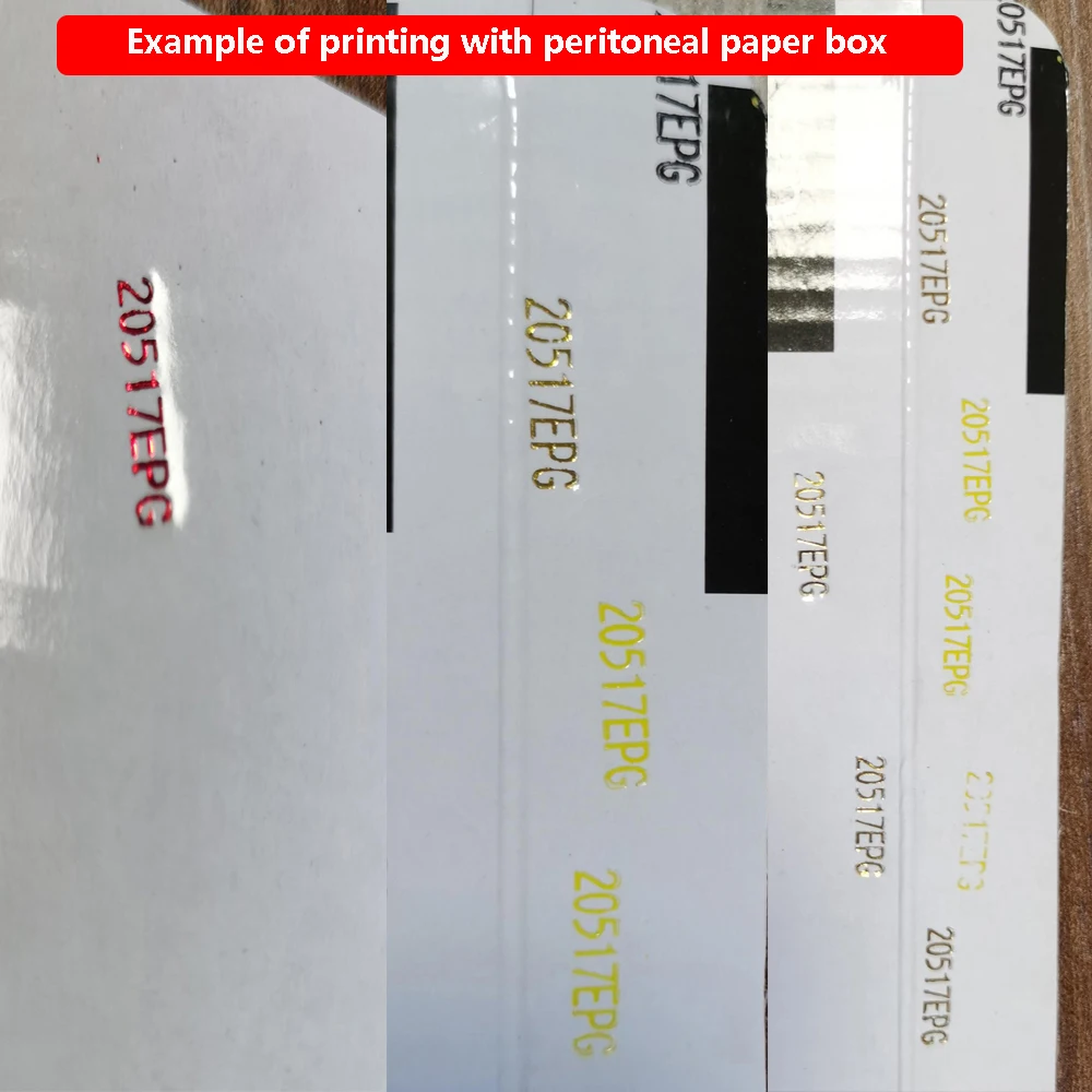 Cutting different widths of hot stamping paper with aluminum foil for peritoneal and non peritoneal paper boxes and rubber films