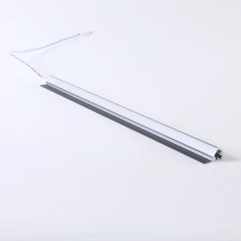 Surface Mounted LED Linear Aluminum Profile Oblique Beam Invisible Diffuser Channel Cabinet Layer Backlight Tube Bar Strip Light
