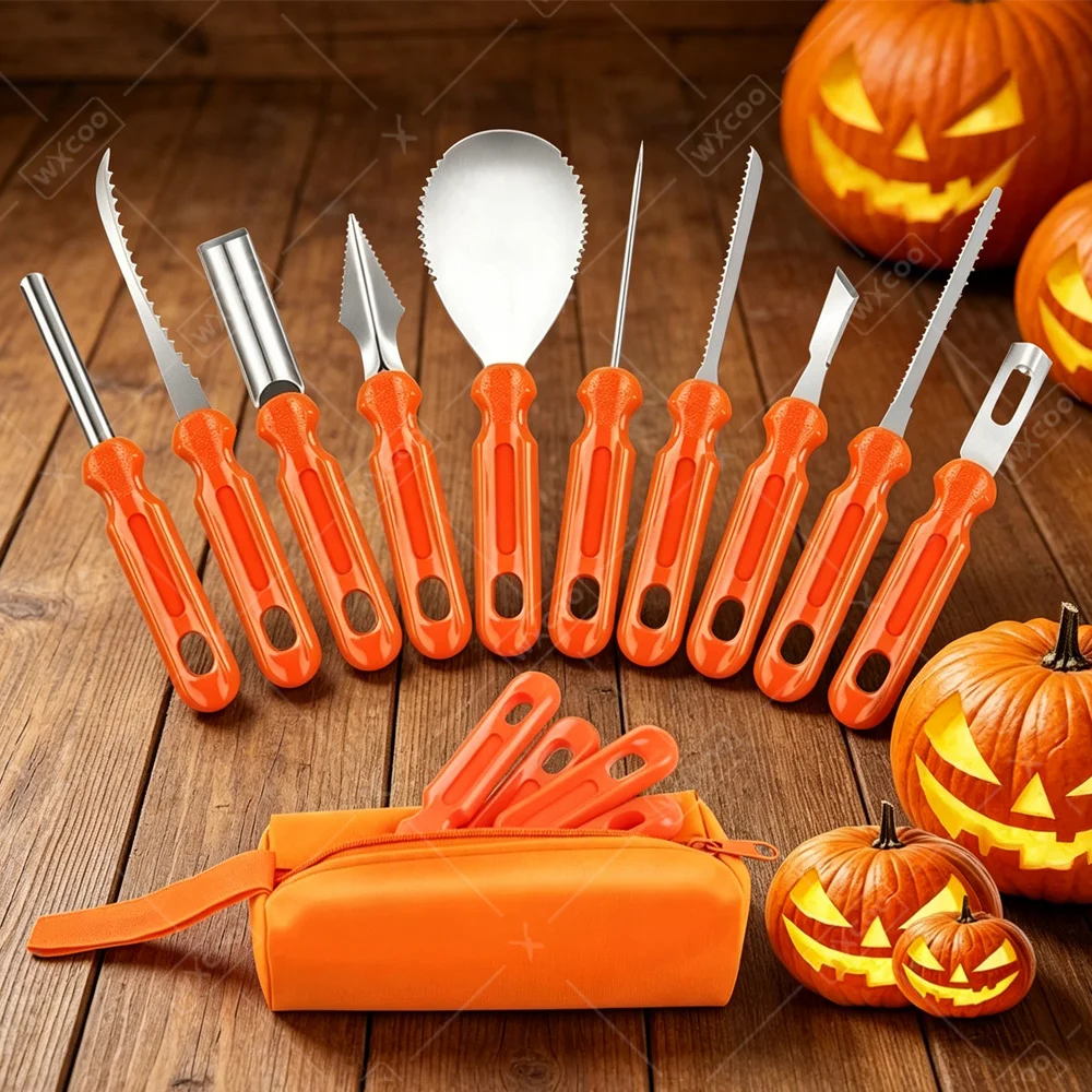 Halloween Pumpkin Carving Tool Set Sculpting Lantern Pumpkin Carving Cutter Tool Decor for DIY Art Crafts Kids Adults