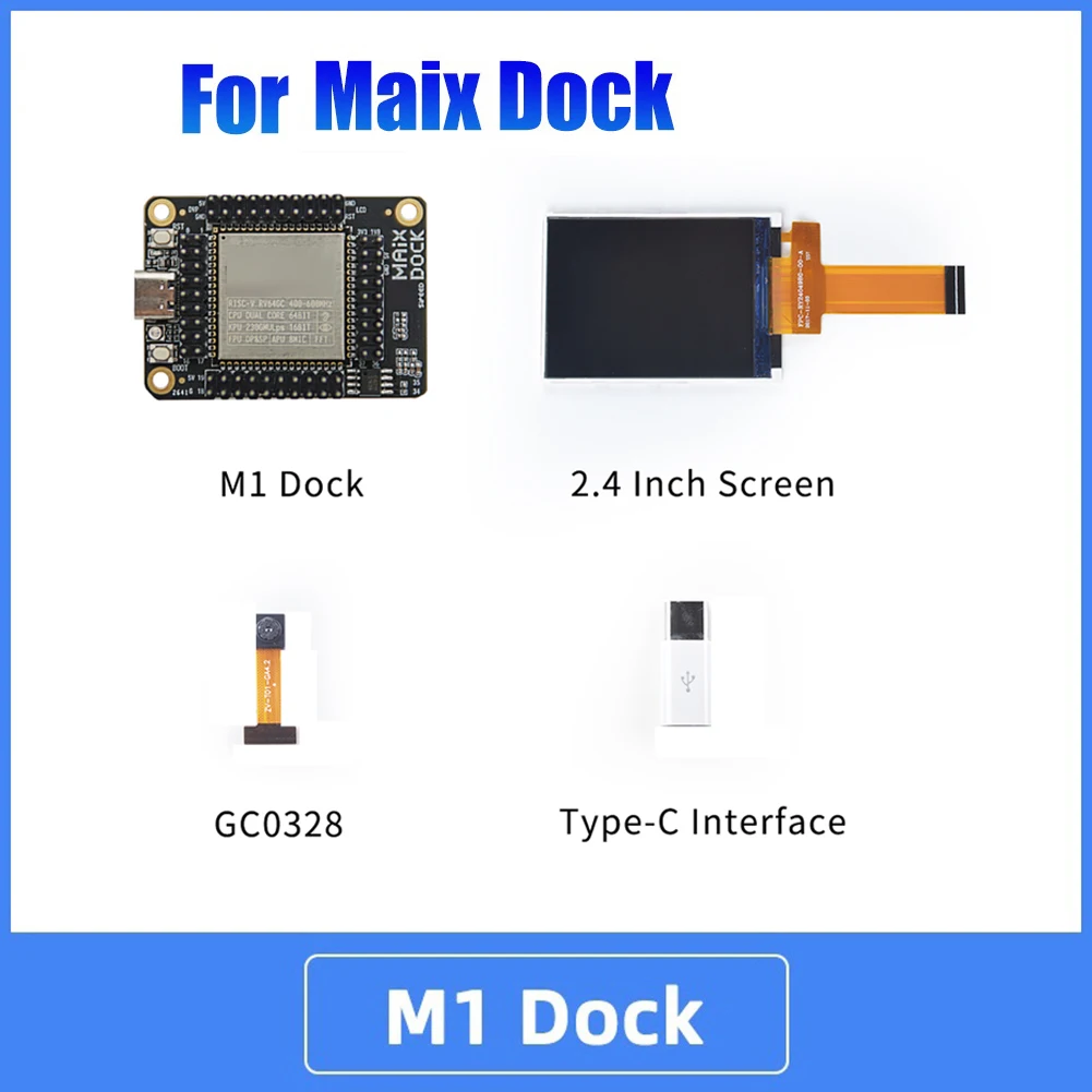 For Maix Dock Development Board Kit K210 AI+LoT with GC0328 Cam and 2.4 Inch Screen Deep Learning Vision Board