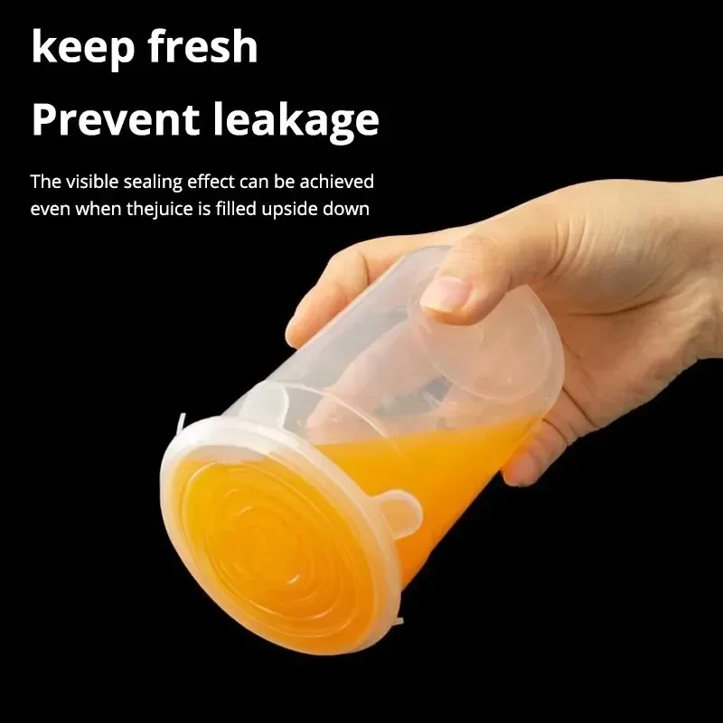 Elastic Silicone Food Cover with Silicone Lid, Container, Selagem Armazenamento, Organização, Casa e Jardim Acessório, Acessório de Cozinha