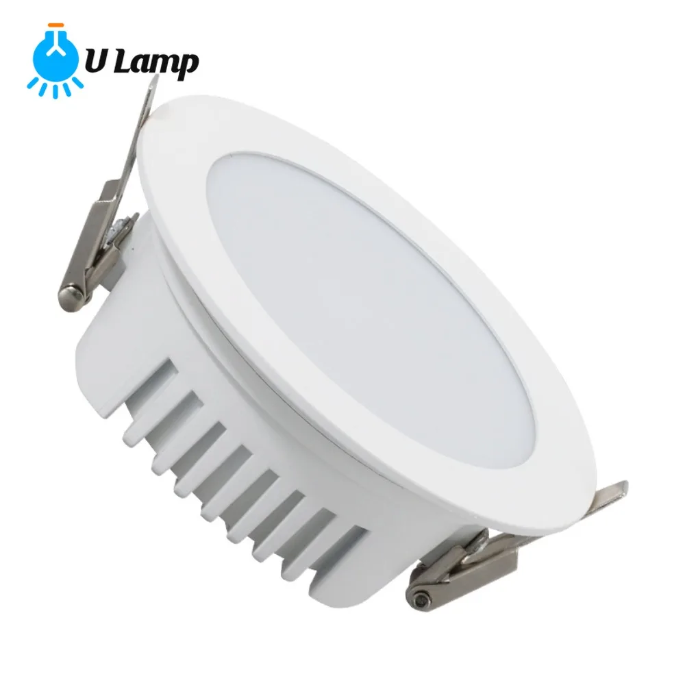 12W Wateproof  Spotlight Living Room/Kitchen/Bedroom/Bathroom/Office Invisible Downlight Led  Embedded Ceiling Lamp White Shell