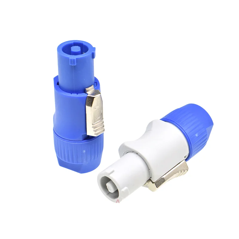 Factory Powercon Connectors 3P 20A 250V ABS Power-in&Power-out for Power Distribution Box Stage Light and Speakers
