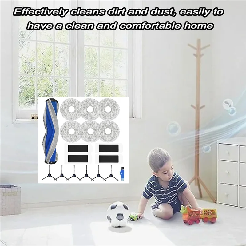 

A50Q-For Ecovacs DEEBOT T30S/ T30S Combo/ T30 PRO Omni For Yeedi M12 Pro Vacuum Cleaner Main Side Brush Hepa Filter Mop Cloth